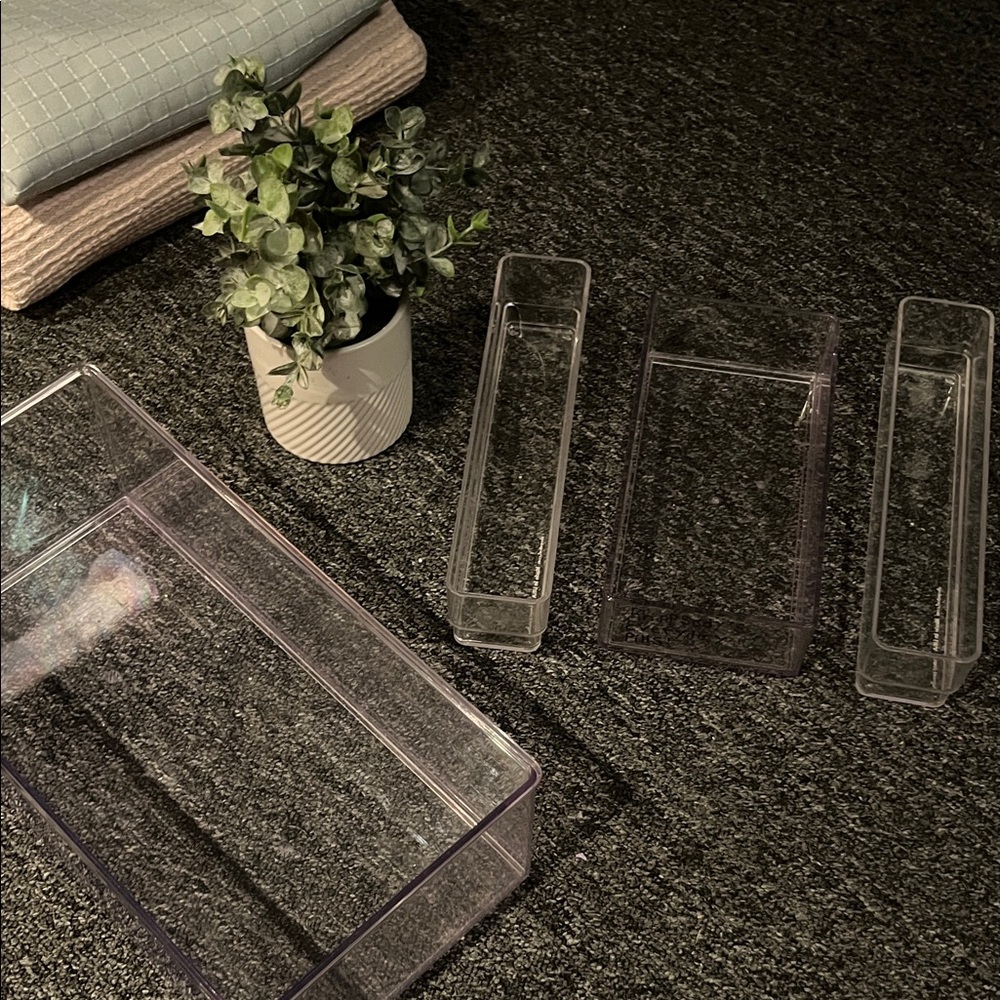Target Clear Plastic Bathroom Drawer Organizers - Transparent